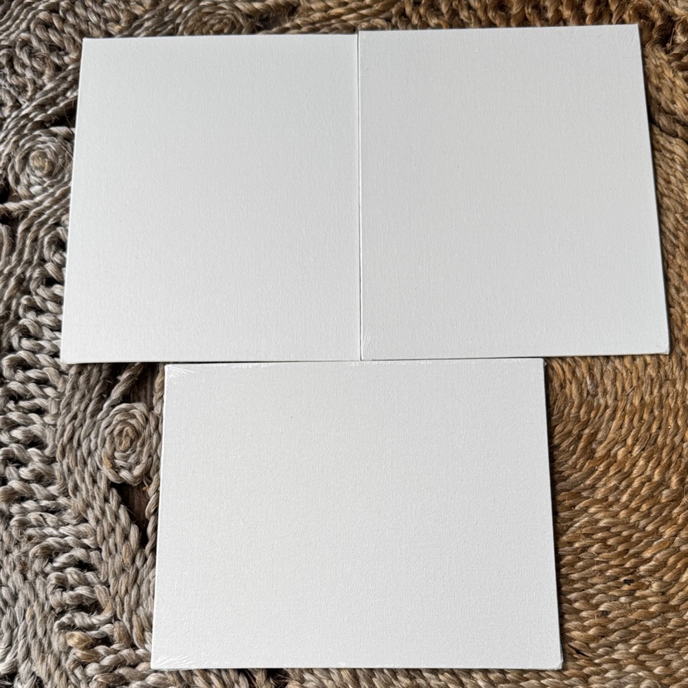 Elegant White Canvas Art Set